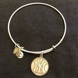 Alex and Ani New York Yankee logo bracelet